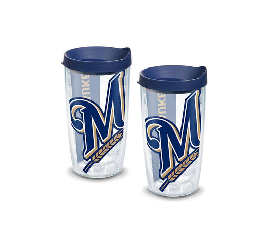 Milwaukee Brewers Colossal 16 oz. Tervis Tumbler with Lid - (Set of 2)-Tumbler-Tervis-Top Notch Gift Shop