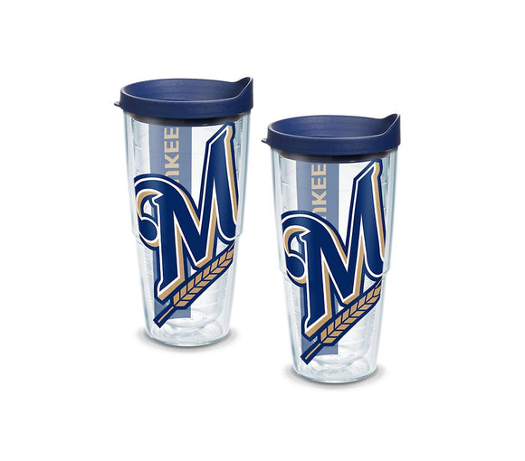 Milwaukee Brewers Colossal 24 oz. Tervis Tumbler with Lid - (Set of 2)-Tumbler-Tervis-Top Notch Gift Shop