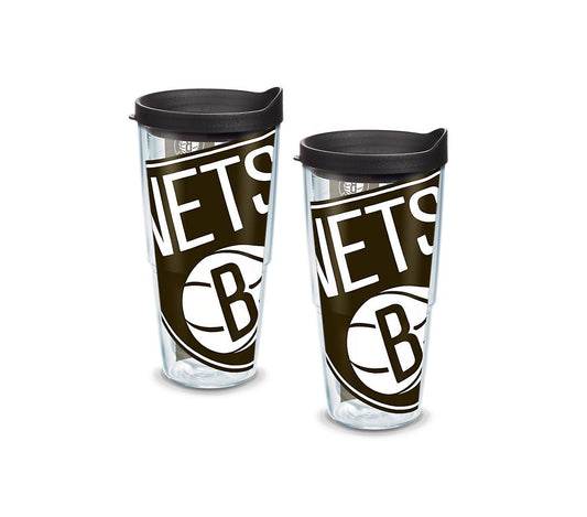 Brooklhyn Nets Colossal 24 oz. Tervis Tumbler with Lid - (Set of 2)-Tumbler-Tervis-Top Notch Gift Shop