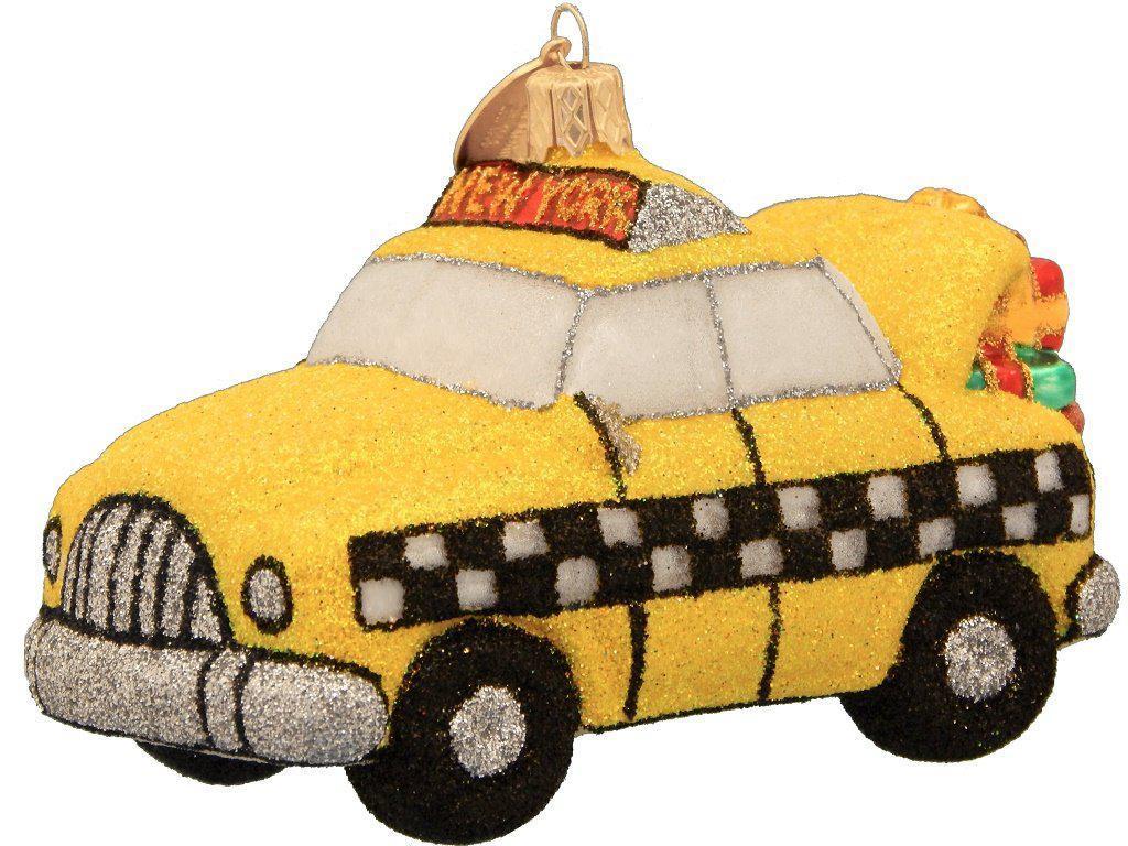 New York Taxicab Christmas Ornament-Ornament-Landmark Creations-Top Notch Gift Shop
