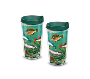 Multi Fish 16 oz. Tervis Tumbler with Lid - (Set of 2)-Tumbler-Tervis-Top Notch Gift Shop