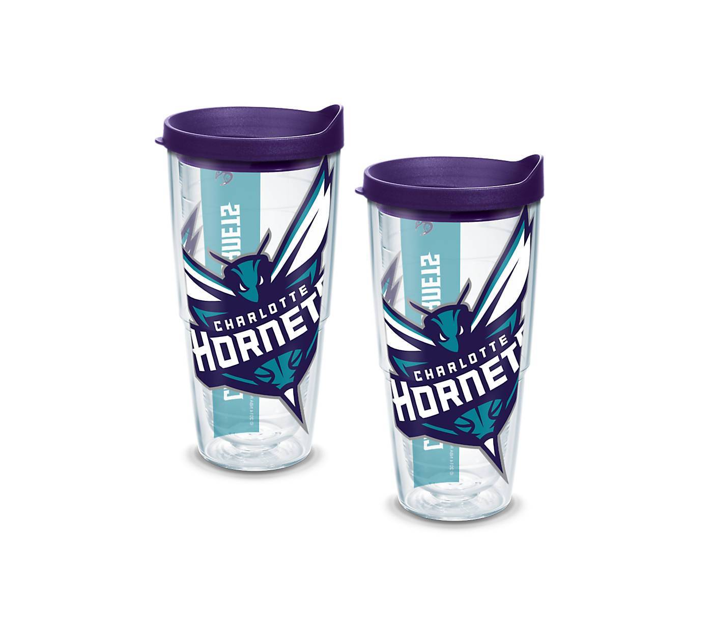 Charlotte Hornets Colossal 24 oz. Tervis Tumbler with Lid - (Set of 2)-Tumbler-Tervis-Top Notch Gift Shop