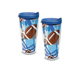 Football 24 oz. Tervis Tumbler with Lid - (Set of 2)-Tumbler-Tervis-Top Notch Gift Shop