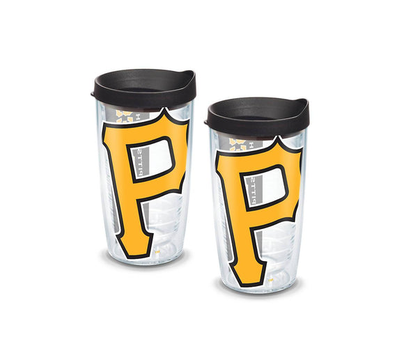 Pittsburgh Pirates Colossal 16 oz. Tervis Tumbler with Lid - (Set of 2)-Tumbler-Tervis-Top Notch Gift Shop