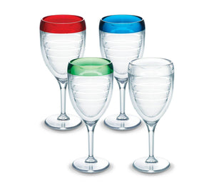 Multi-Color 9 oz. Tervis Wine Glasses (Boxed Set of 4)-Wine Glass-Tervis-Top Notch Gift Shop