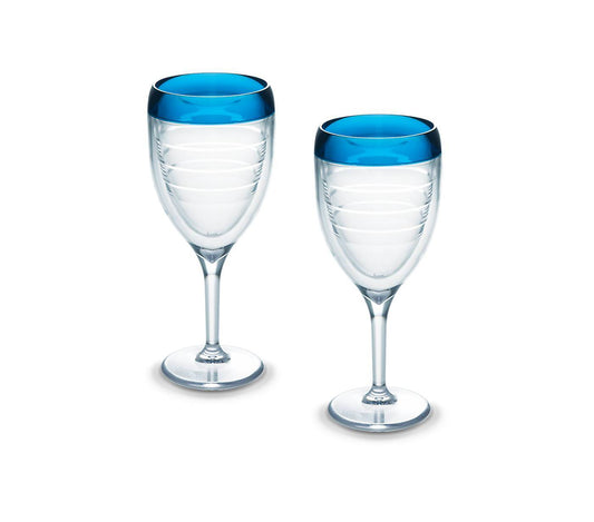 Blue Infusion 9 oz. Tervis Wine Glasses (Boxed Set of 2)-Wine Glass-Tervis-Top Notch Gift Shop