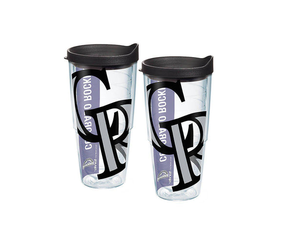Colorado Rockies Colossal 24 oz. Tervis Tumbler with Lid - Set of 2-Tumbler-Tervis-Top Notch Gift Shop
