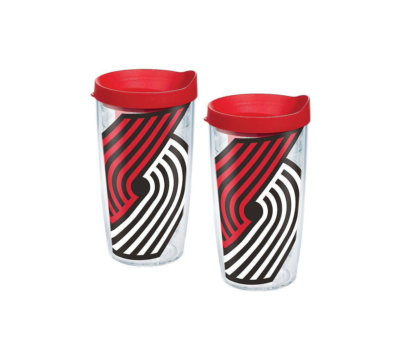 Portland Trail Blazers Colossal 16 oz. Tervis Tumbler with Lid - (Set of 2)-Tumbler-Tervis-Top Notch Gift Shop