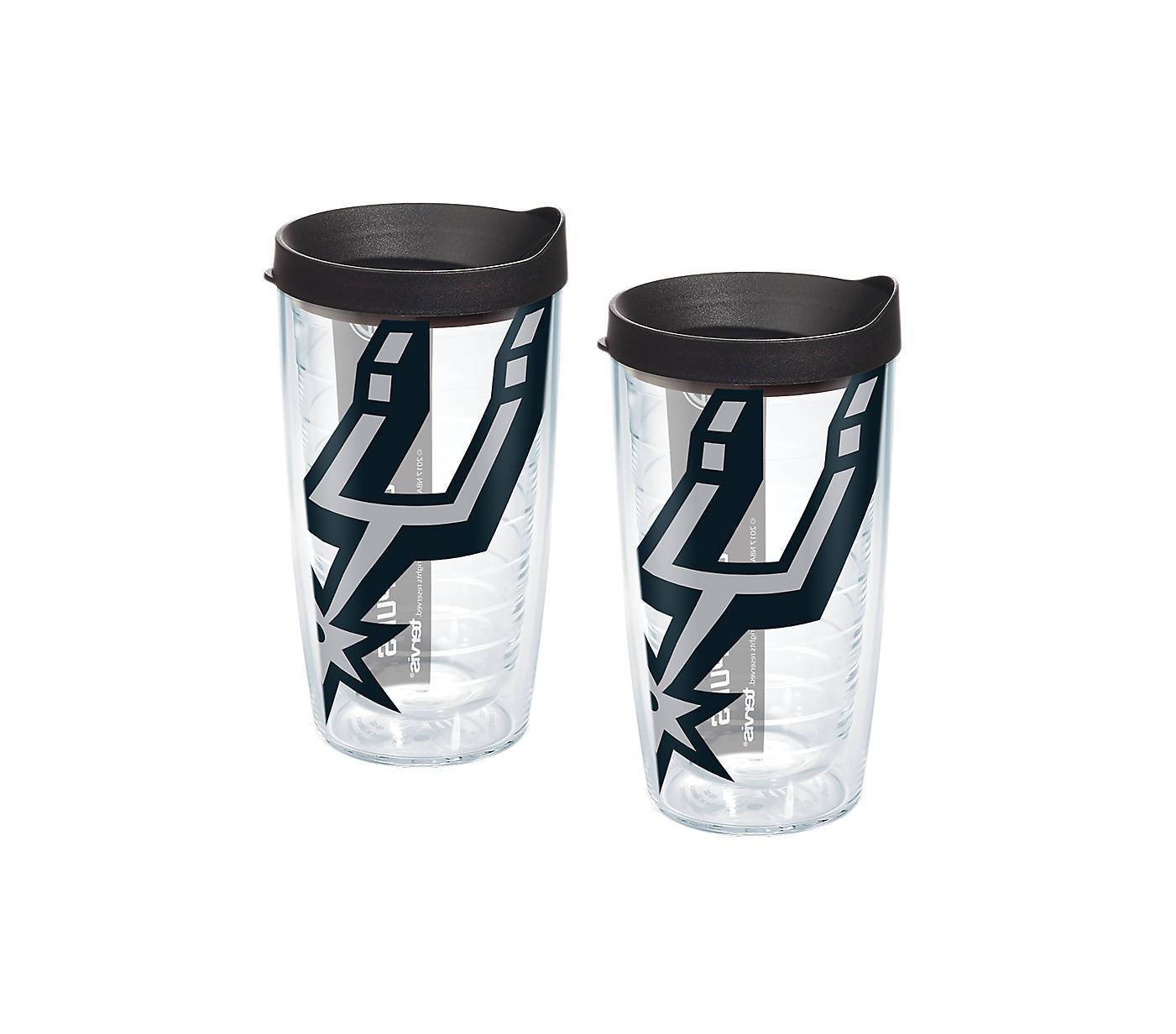 San Antonio Spurs Colossal 16 oz. Tervis Tumbler with Lid - (Set of 2)-Tumbler-Tervis-Top Notch Gift Shop