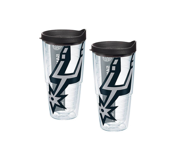 San Antonio Spurs Colossal 24 oz. Tervis Tumbler with Lid - (Set of 2)-Tumbler-Tervis-Top Notch Gift Shop