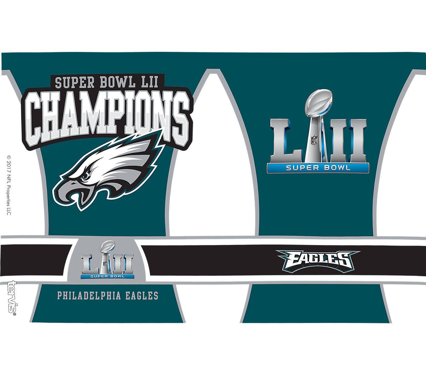 Philadelphia Eagles Colossal 16 oz. Tervis Tumbler with Lid - (Set of 2)-Tumbler-Tervis-Top Notch Gift Shop