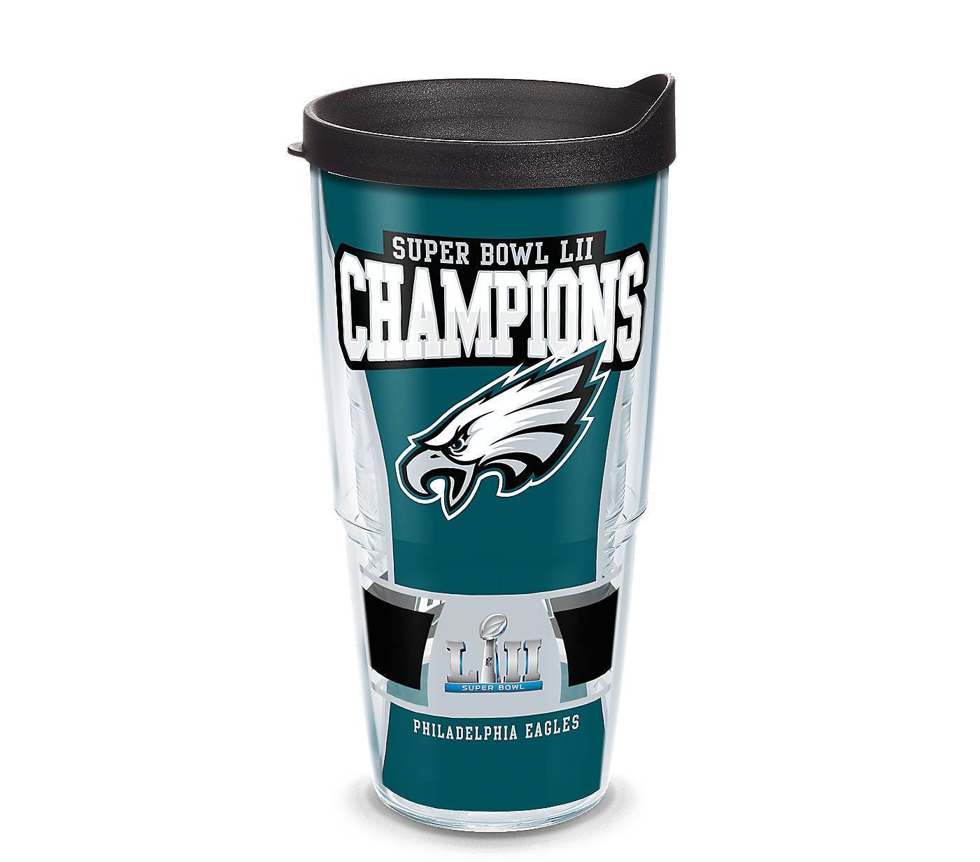 Philadelphia Eagles Super Bowl 52 Champions 24 Oz. Tumbler with Lid (Set of 2)-Tumbler-Tervis-Top Notch Gift Shop