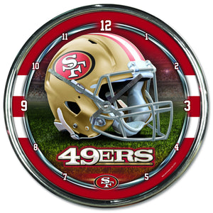 San Francisco 49ers Chrome Plated Clock-Clock-Wincraft-Top Notch Gift Shop