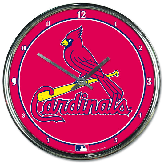 St. Louis Cardinals Chrome Plated Clock-Clock-Wincraft-Top Notch Gift Shop