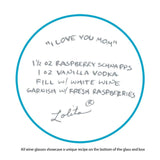 I Love You Mom Wine Glass by Lolita®-Wine Glass-Designs by Lolita® (Enesco)-Top Notch Gift Shop