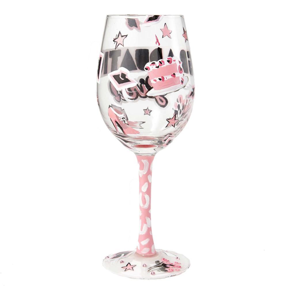 Graduation Girl Wine Glass by Lolita®-Wine Glass-Designs by Lolita® (Enesco)-Top Notch Gift Shop