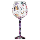 Shopaholic 3 Super Bling Wine Glass by Lolita®-Wine Glass-Designs by Lolita® (Enesco)-Top Notch Gift Shop