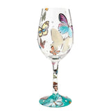 Butterfly Wishes Wine Glass by Lolita®-Wine Glass-Designs by Lolita® (Enesco)-Top Notch Gift Shop