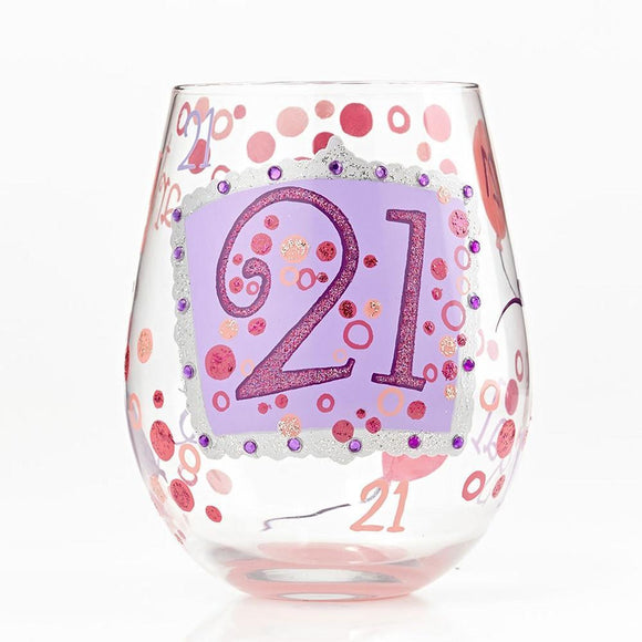 21 Stemless Wine Glass by Lolita®-Stemless Wine Glass-Designs by Lolita® (Enesco)-Top Notch Gift Shop