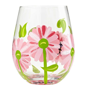 Oops a Daisy Stemless Wine Glass by Lolita®-Stemless Wine Glass-Designs by Lolita® (Enesco)-Top Notch Gift Shop