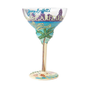 Margaritaville "It's 5 O'Clock Somewhere" Margarita Glass by Lolita-Margarita Glass-Designs by Lolita® (Enesco)-Top Notch Gift Shop