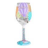 Reach For The Sky Graduation Wine Glass by Lolita®-Wine Glass-Designs by Lolita® (Enesco)-Top Notch Gift Shop