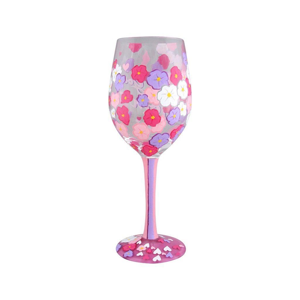 I Love You Mom 2 Wine Glass by Lolita®-Wine Glass-Designs by Lolita® (Enesco)-Top Notch Gift Shop