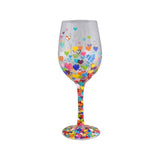 Hearts-A-Million Wine Glass by Lolita®-Wine Glass-Designs by Lolita® (Enesco)-Top Notch Gift Shop