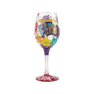 February Birthday Wine Glass by Lolita®-Wine Glass-Designs by Lolita® (Enesco)-Top Notch Gift Shop