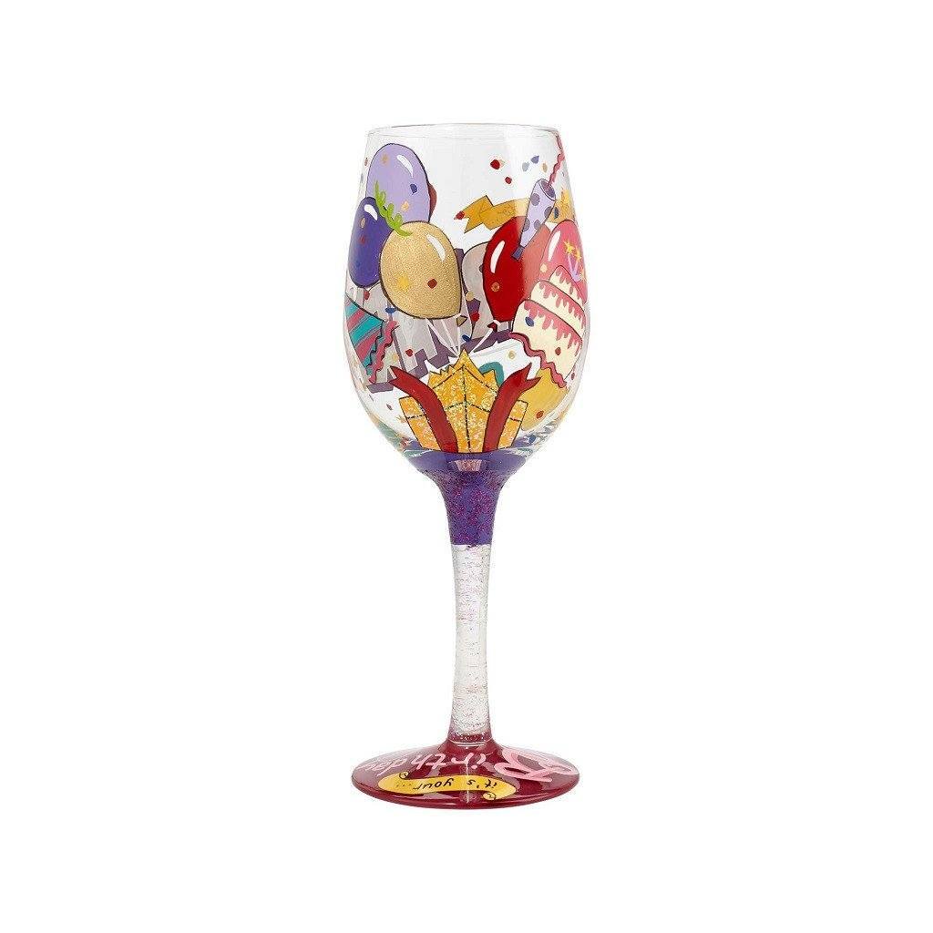 February Birthday Wine Glass by Lolita®-Wine Glass-Designs by Lolita® (Enesco)-Top Notch Gift Shop