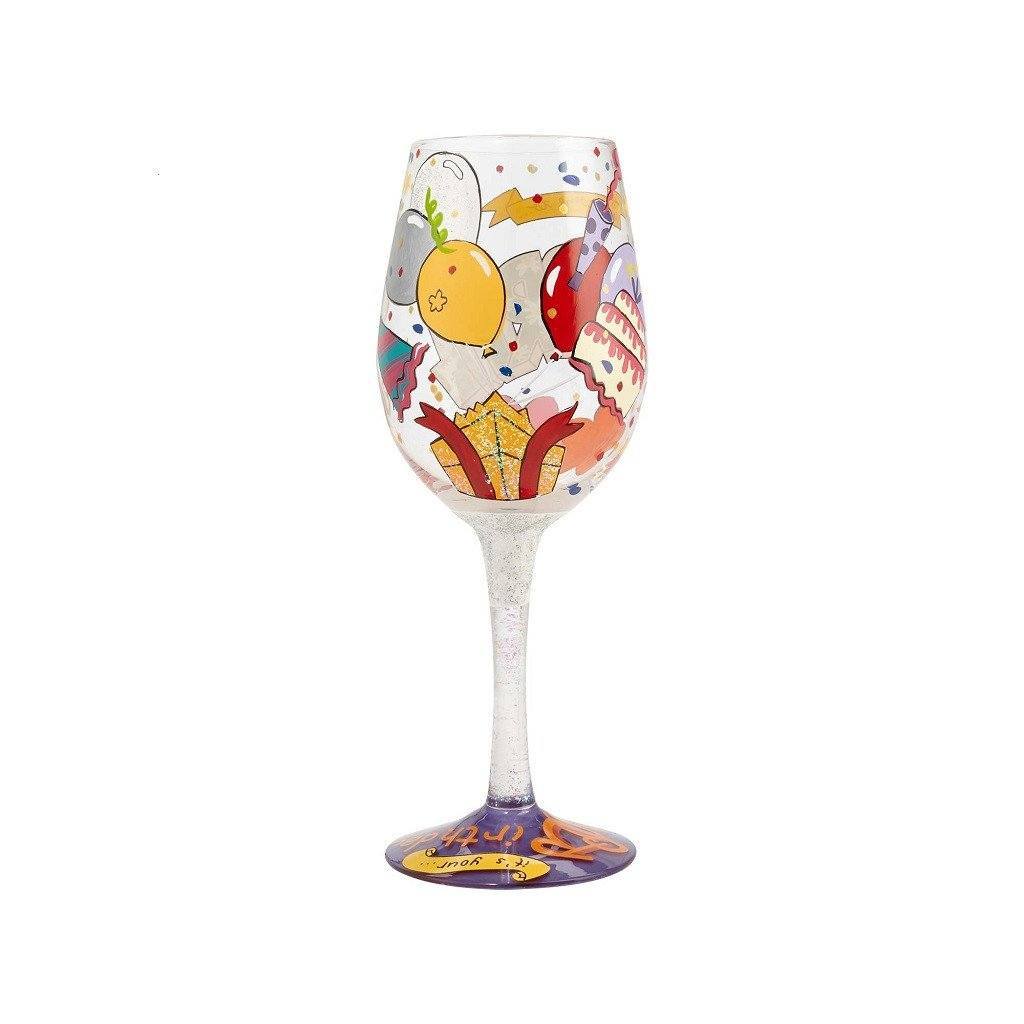 April Birthday Wine Glass by Lolita®-Wine Glass-Designs by Lolita® (Enesco)-Top Notch Gift Shop