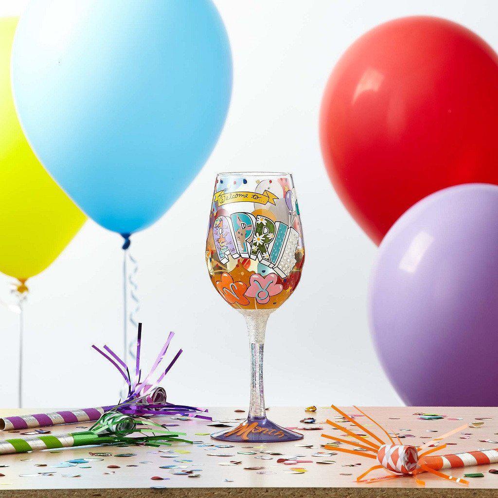 April Birthday Wine Glass by Lolita®-Wine Glass-Designs by Lolita® (Enesco)-Top Notch Gift Shop