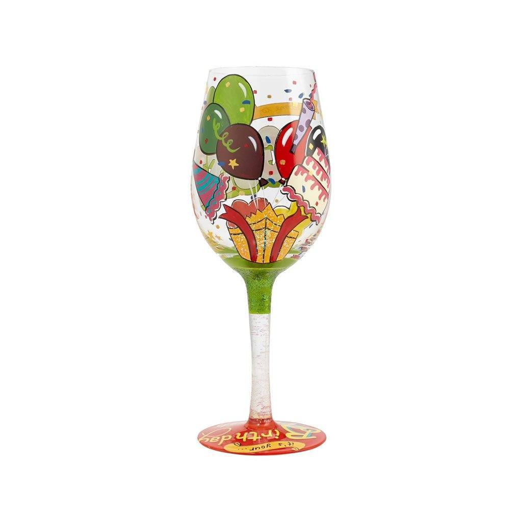 August Birthday Wine Glass by Lolita®-Wine Glass-Designs by Lolita® (Enesco)-Top Notch Gift Shop