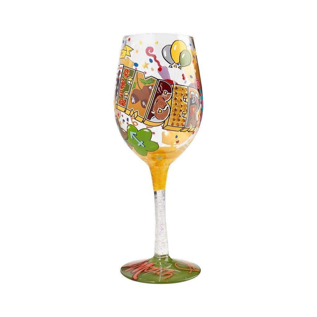 November Birthday Wine Glass by Lolita®-Wine Glass-Designs by Lolita® (Enesco)-Top Notch Gift Shop