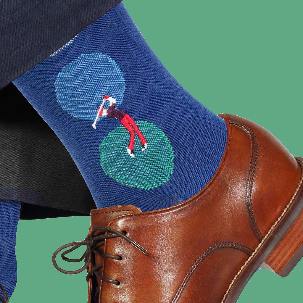 Golf Clap - Men's Mid Calf Cotton Blend Socks-Socks-Soxfords-Top Notch Gift Shop