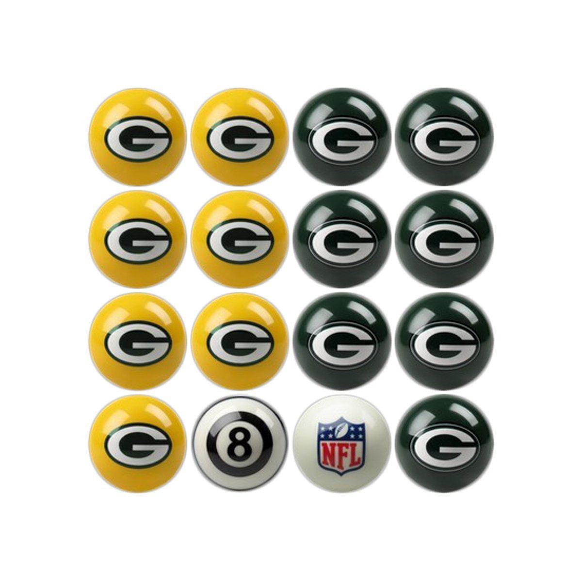 Green Bay Packers Home & Away Billiard Ball Set-Billiard Balls-Imperial International-Top Notch Gift Shop