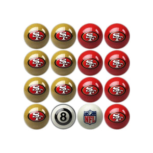 San Francisco 49ers Home & Away Billiard Ball Set-Billiard Balls-Imperial International-Top Notch Gift Shop