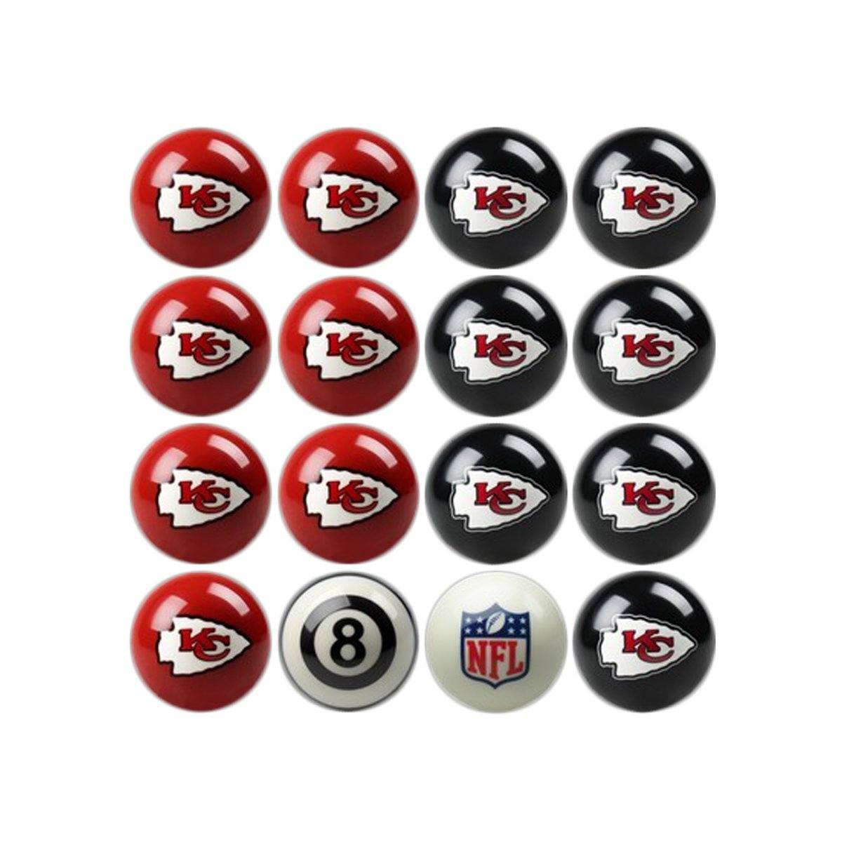 Kansas City Chiefs Home & Away Billiard Ball Set-Billiard Balls-Imperial International-Top Notch Gift Shop