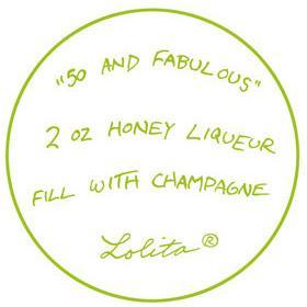 50 and Fabulous Wine Glass by Lolita®-Wine Glass-Designs by Lolita® (Enesco)-Top Notch Gift Shop