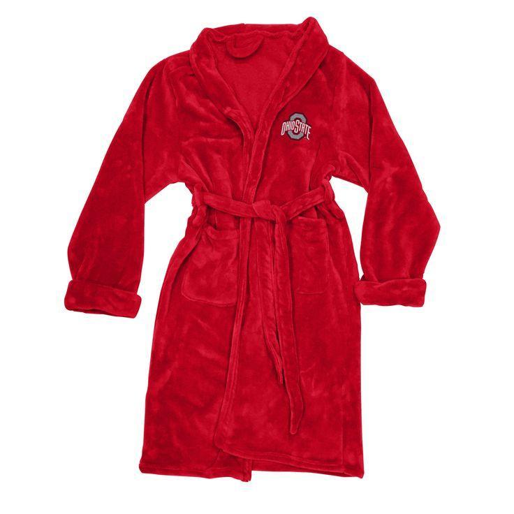 Ohio State Buckeyes Men's Silk Touch Plush Bath Robe-Bathrobe-Northwest-Top Notch Gift Shop