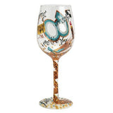 60 is Sassy Wine Glass by Lolita®-Wine Glass-Designs by Lolita® (Enesco)-Top Notch Gift Shop
