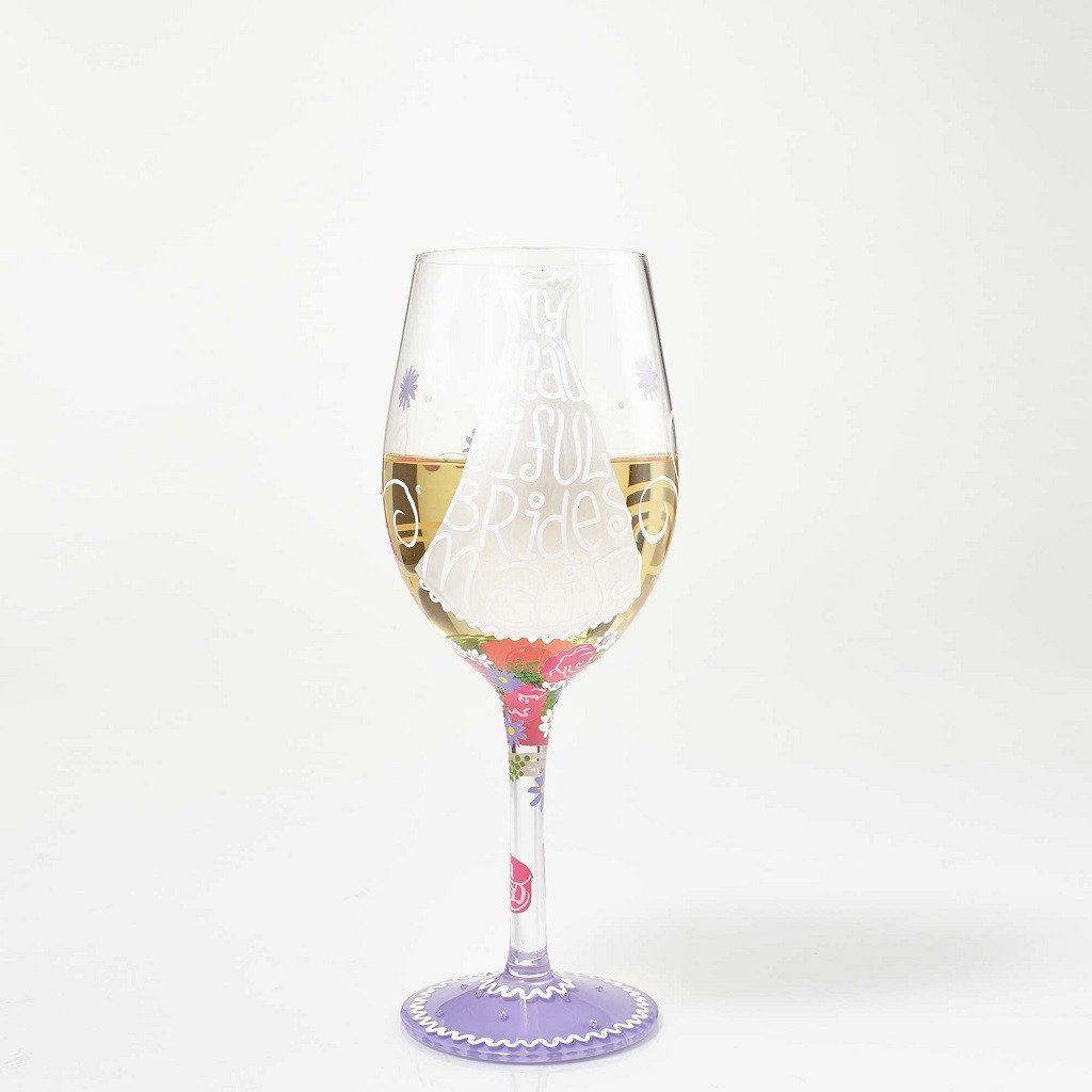 Beautiful Bridesmaid Wine Glass by Lolita®-Wine Glass-Designs by Lolita® (Enesco)-Top Notch Gift Shop