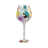 Sugar Skulls Two Super Bling Wine Glass by Lolita®-Wine Glass-Designs by Lolita® (Enesco)-Top Notch Gift Shop