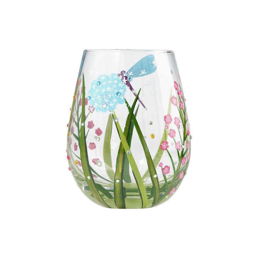 Dragonfly Stemless Wine Glass by Lolita®-Stemless Wine Glass-Designs by Lolita® (Enesco)-Top Notch Gift Shop