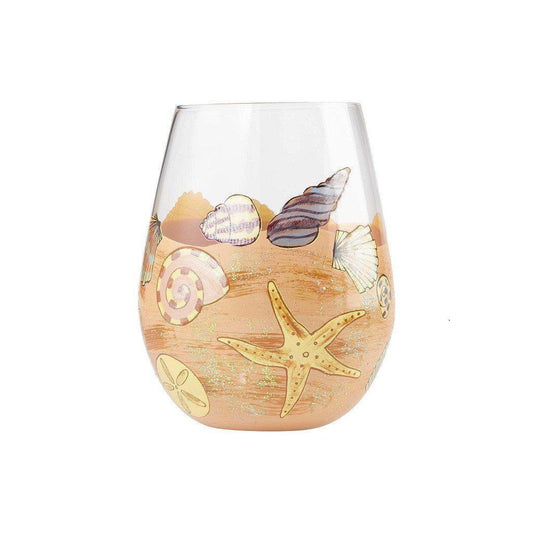 Seaside Stemless Wine Glass by Lolita®-Stemless Wine Glass-Designs by Lolita® (Enesco)-Top Notch Gift Shop