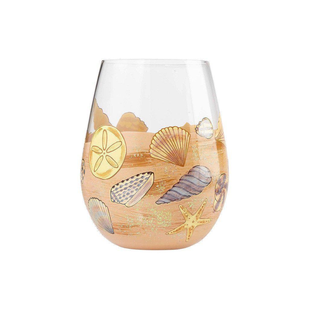 Seaside Stemless Wine Glass by Lolita®-Stemless Wine Glass-Designs by Lolita® (Enesco)-Top Notch Gift Shop