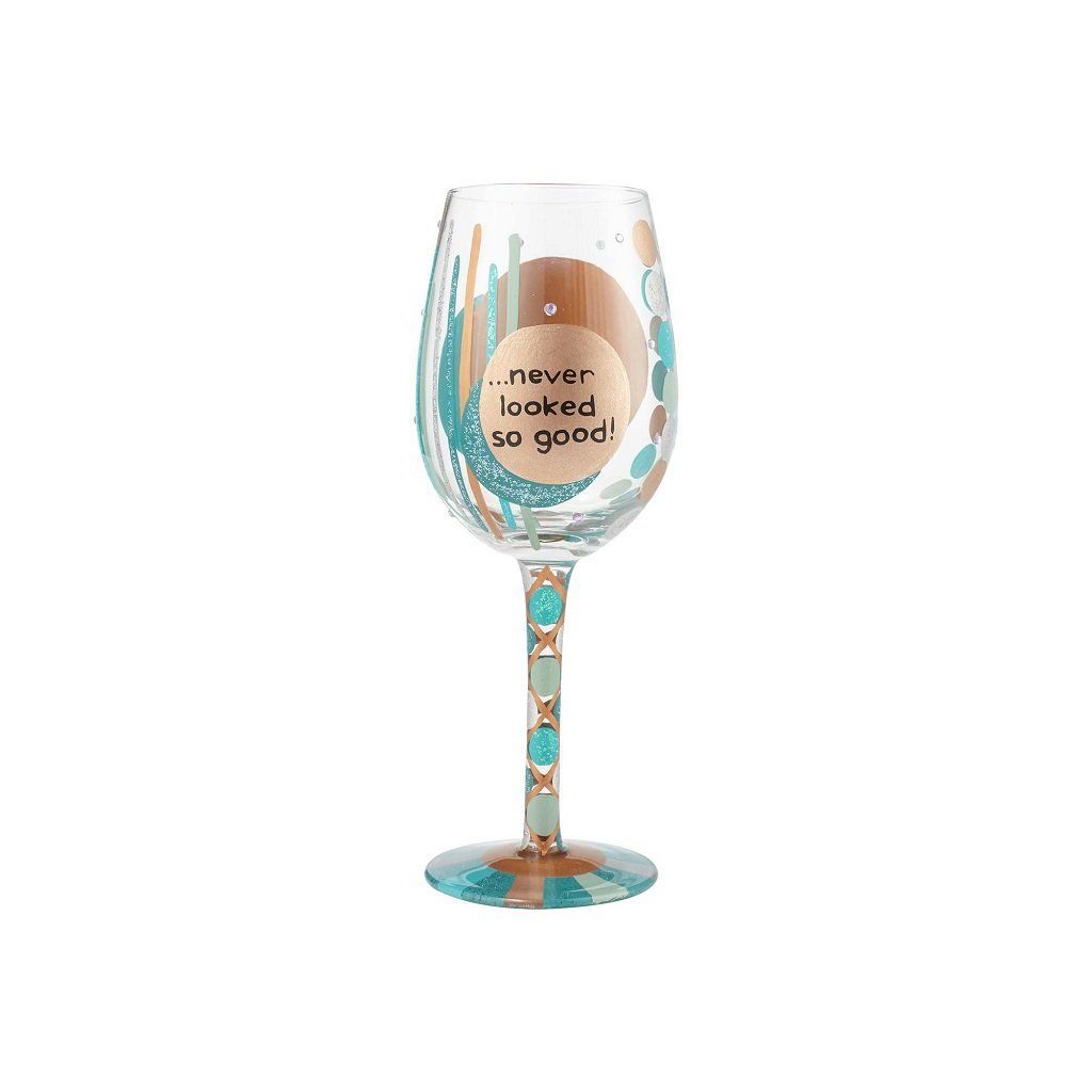 40th Birthday Wine Glass by Lolita®-Wine Glass-Designs by Lolita® (Enesco)-Top Notch Gift Shop