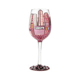 City Life Wine Glass by Lolita®-Wine Glass-Designs by Lolita® (Enesco)-Top Notch Gift Shop