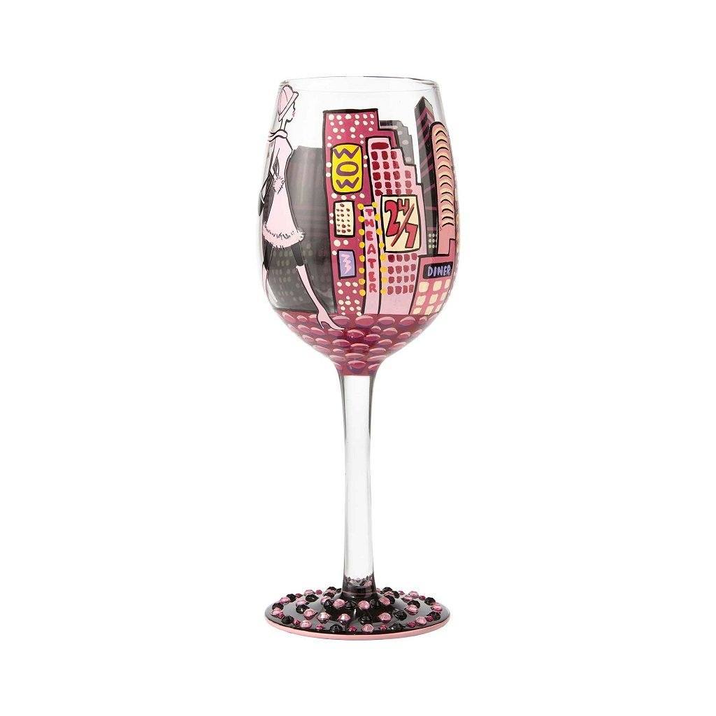 City Life Wine Glass by Lolita®-Wine Glass-Designs by Lolita® (Enesco)-Top Notch Gift Shop