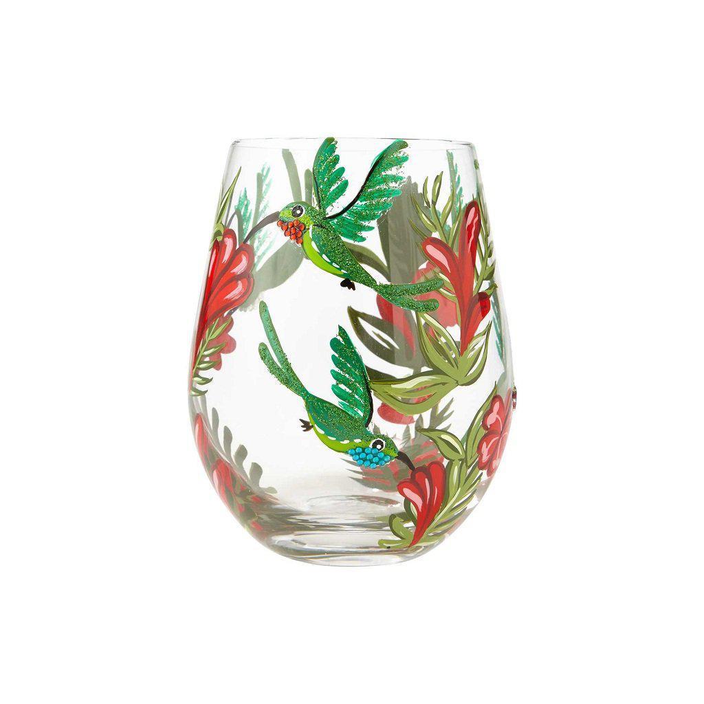 Hummingbird Stemless Wine Glass by Lolita®-Stemless Wine Glass-Designs by Lolita® (Enesco)-Top Notch Gift Shop